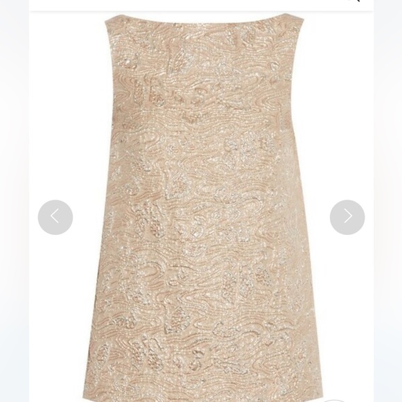 Rochas Swan brocade metallic silk Top - Picture 6 of 12